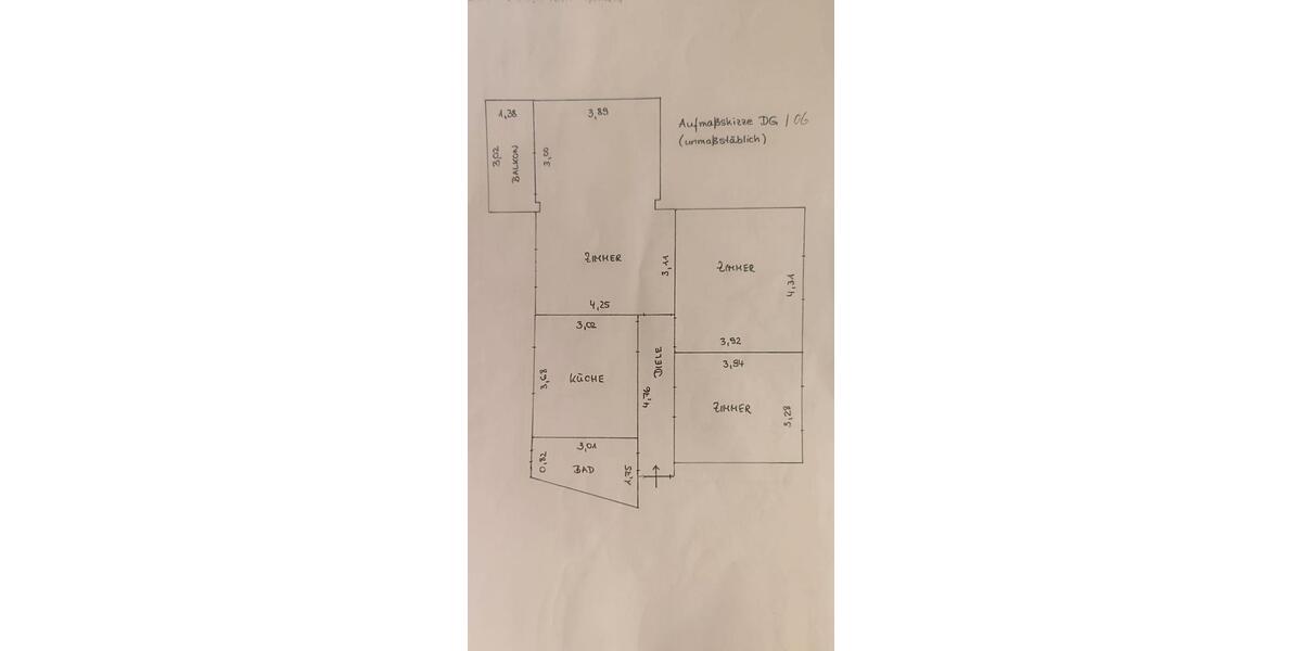 Etagenwohnung Köln Kalk - 3 Zimmer, 78 m&sup2;, 1.250&euro; | Angebot:26621365