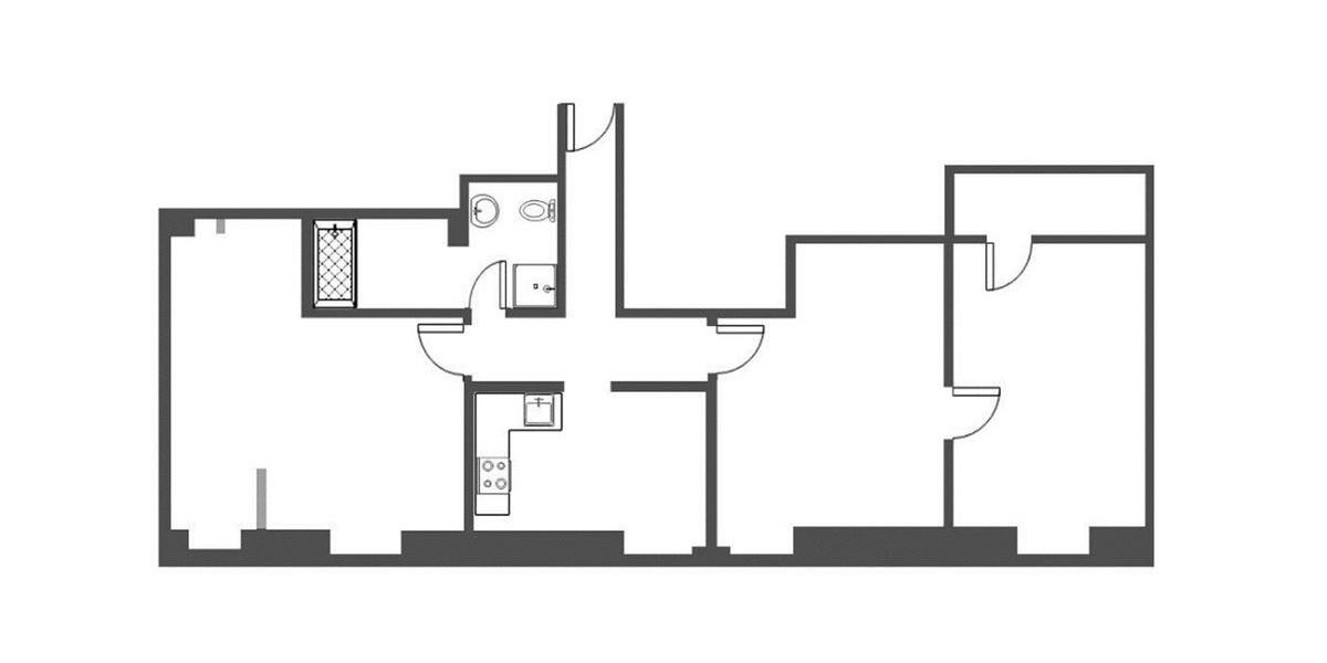Dachgeschoßwohnung Hamburg Hamburg-Mitte - 3 Zimmer, 89 m&sup2;, 1.390&euro; | Angebot:26562560