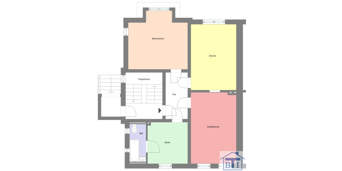 Erdgeschoßwohnung Zittau - 3 Zimmer, 74 m&sup2;, 552&euro; | Angebot:21707878