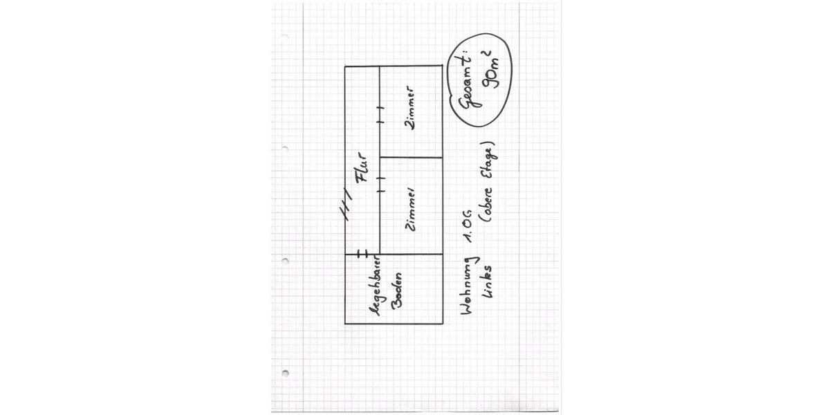 Etagenwohnung Parchim - 3 Zimmer, 90 m&sup2;, 558&euro; | Angebot:26167457