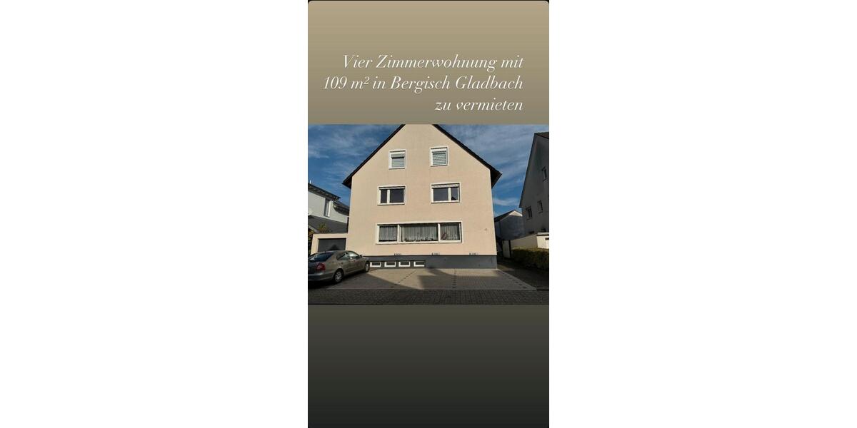 Wohnung zu vermieten 106m2 in Bergisch Gladbach 4 zimmer