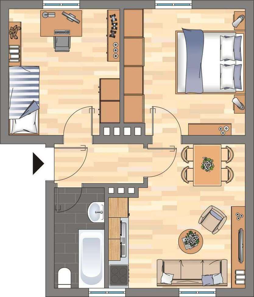 Wohnung zum Mieten in Wilhelmshaven 409 € 59.82 m²