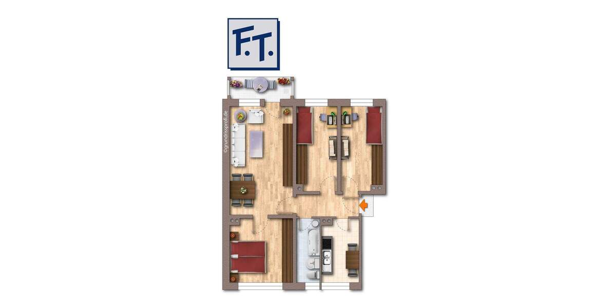 Etagenwohnung Kodersdorf Nieder Rengersdorf - 4 Zimmer, 69 m&sup2;, 420&euro; | Angebot:25681119