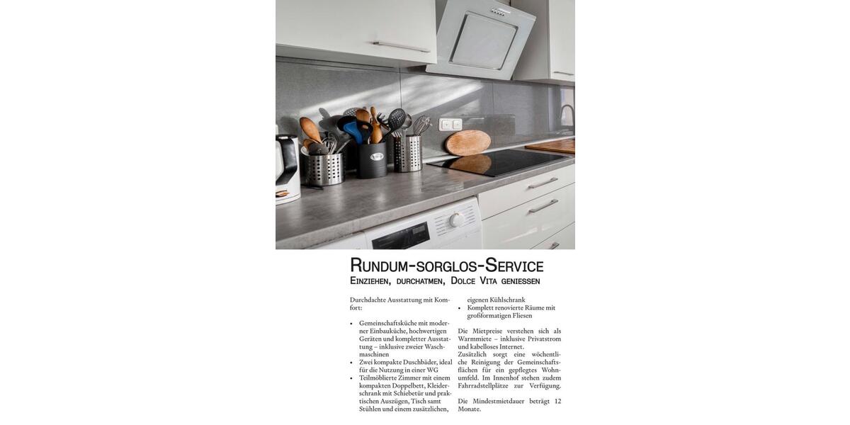 Wohnen auf Zeit Roßdorf - 4 Zimmer, 104 m&sup2;, 650&euro; | Angebot:24679041