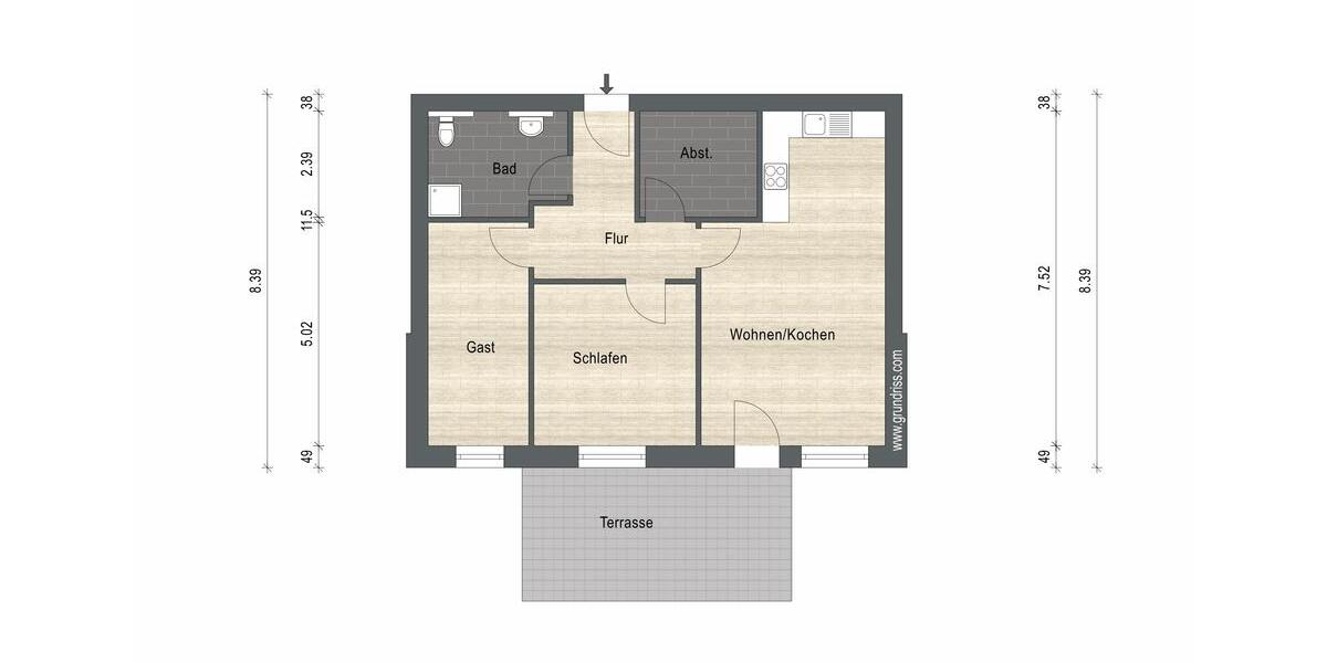 Erdgeschoßwohnung Westerholt - 3 Zimmer, 71 m&sup2;, 790&euro; | Angebot:26262132