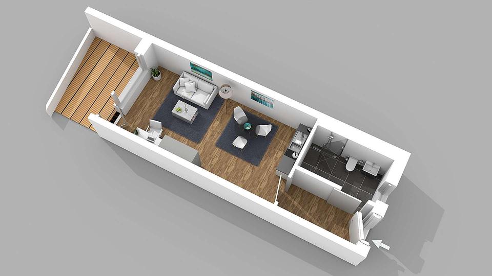 Etagenwohnung Dortmund Brackel - 1 Zimmer, 40 m&sup2;, 584&euro; | Angebot:26490891