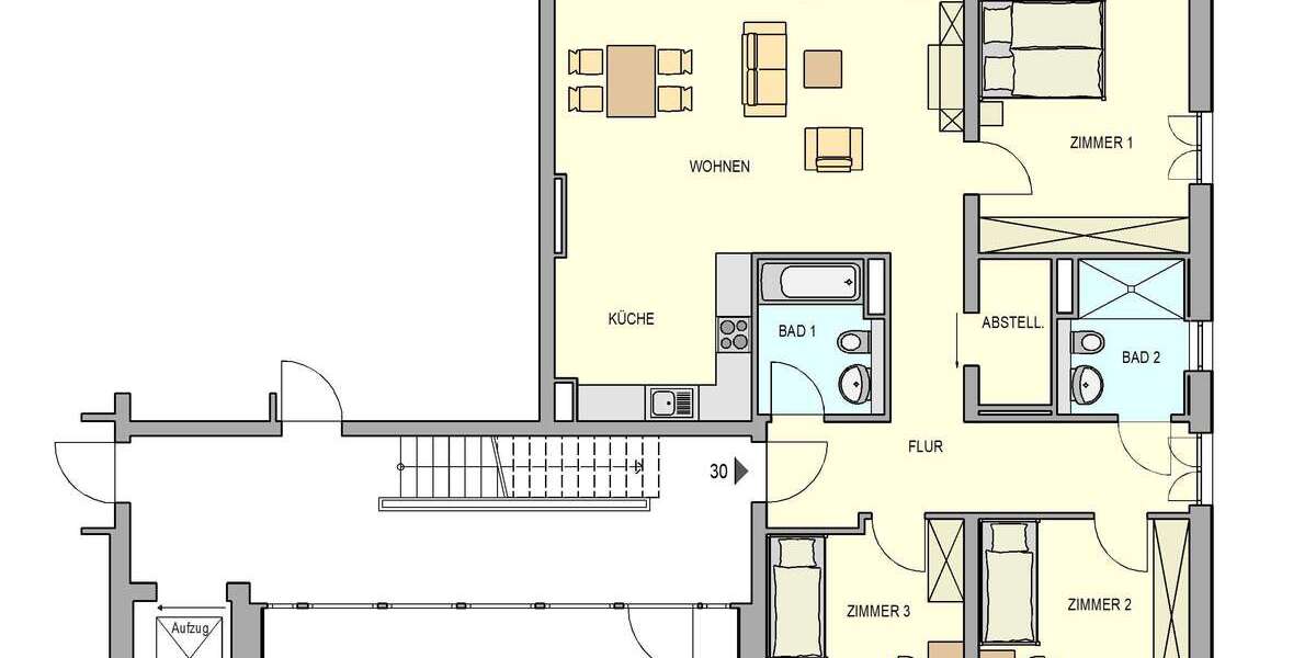 Etagenwohnung Weinböhla - 4 Zimmer, 116 m&sup2;, 1.392&euro; | Angebot:26193929