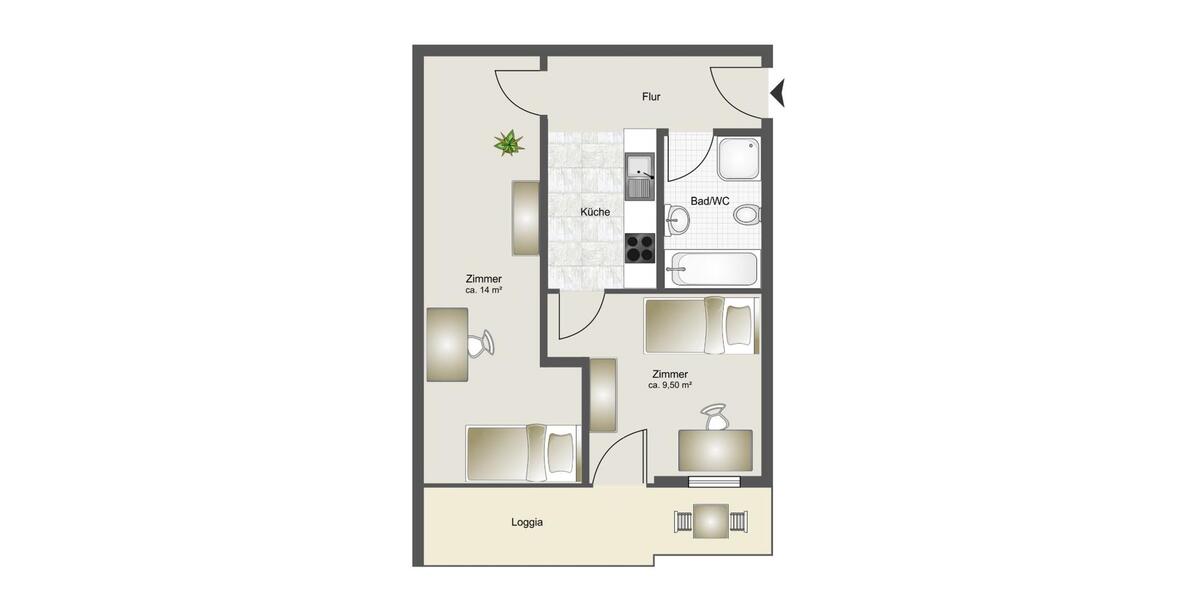 Wohnen auf Zeit Lippstadt Overhagen - 2 Zimmer, 14 m&sup2;, 775&euro; | Angebot:26517784