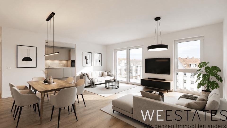 Etagenwohnung Düsseldorf Stadtbezirk 8 - 3 Zimmer, 108 m&sup2;, 1.800&euro; | Angebot:26465480