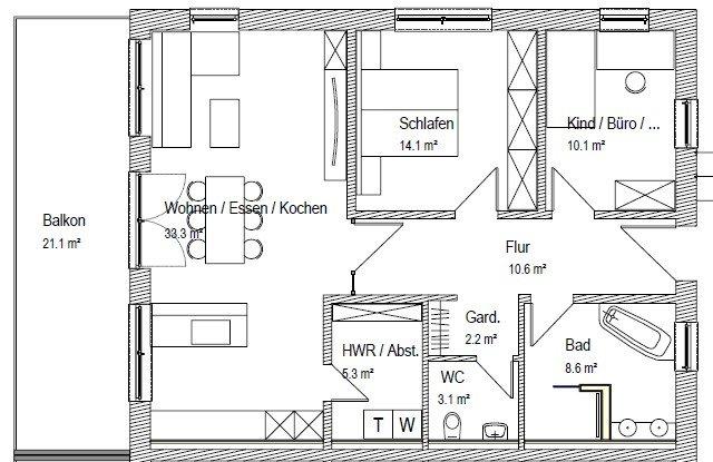 Terrassenwohnung Bad Staffelstein - 3 Zimmer, 95 m&sup2;, 950&euro; | Angebot:25872209