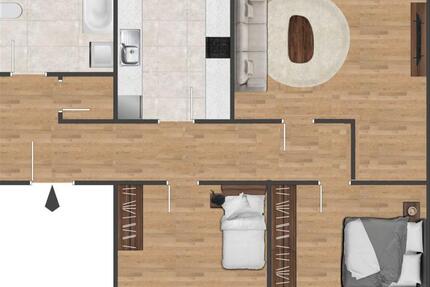 Wohnen auf Zeit Augsburg Bergheim - 3 Zimmer, 60 m&sup2;, 575&euro; | Angebot:25227996