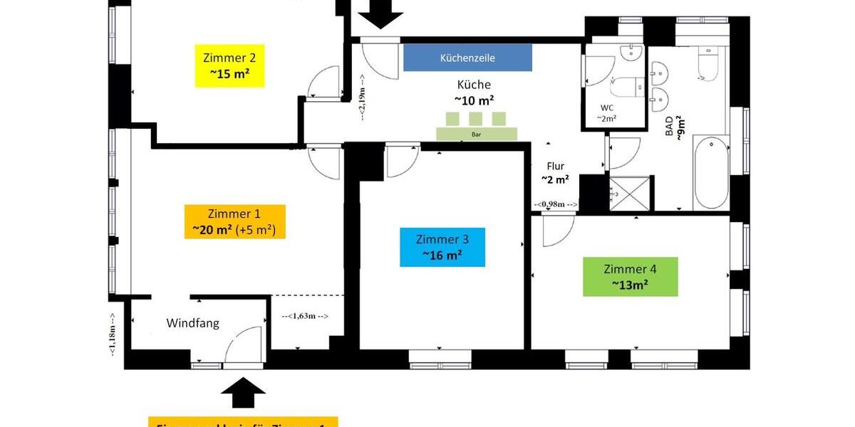 Erdgeschoßwohnung Stuttgart Lehen - 1 Zimmer, 25 m&sup2;, 650&euro; | Angebot:25169014