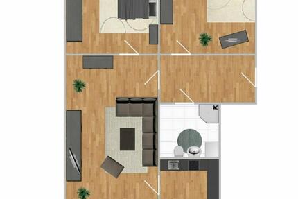 Wohnung Köthen (Anhalt) - 3 Zimmer, 62 m&sup2;, 375&euro; | Angebot:8855252