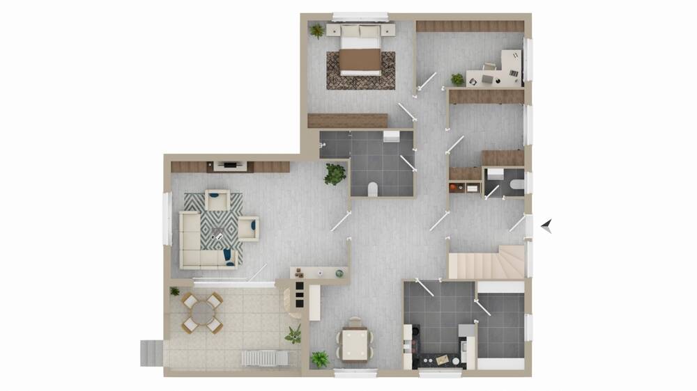 Etagenwohnung Bardowick - 5 Zimmer, 117 m&sup2;, 1.350&euro; | Angebot:23981050