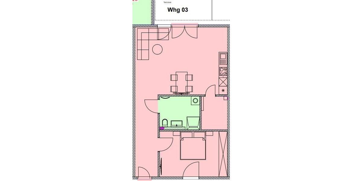 Erdgeschoßwohnung Husum - 2 Zimmer, 70 m&sup2;, 980&euro; | Angebot:26481478