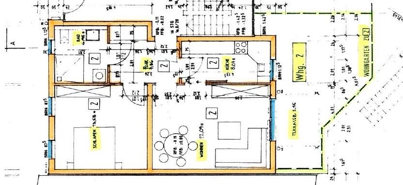 Erdgeschoßwohnung Engen - 2.5 Zimmer, 63 m&sup2;, 900&euro; | Angebot:25923472
