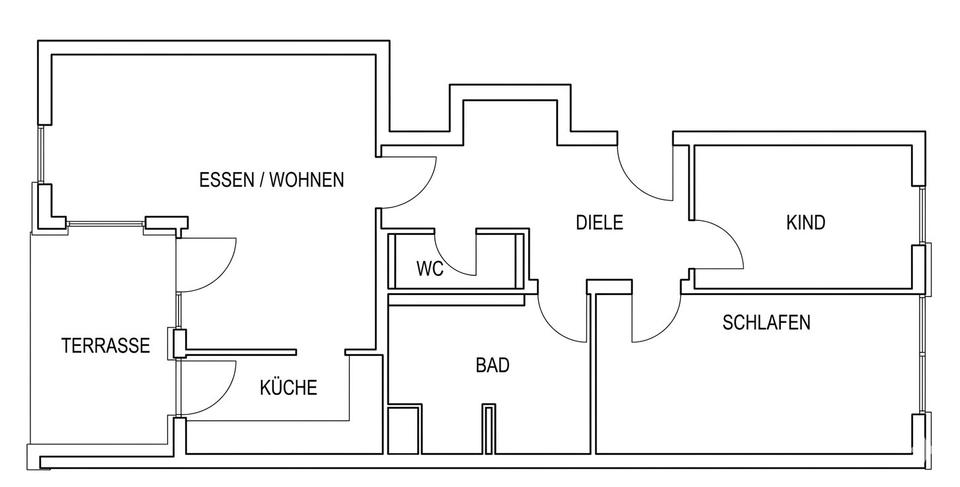 Erdgeschoßwohnung Böblingen - 3 Zimmer, 90 m&sup2;, 1.400&euro; | Angebot:26639169