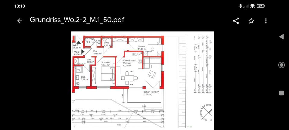 Etagenwohnung Wächtersbach - 3 Zimmer, 84 m&sup2;, 1.200&euro; | Angebot:26607133