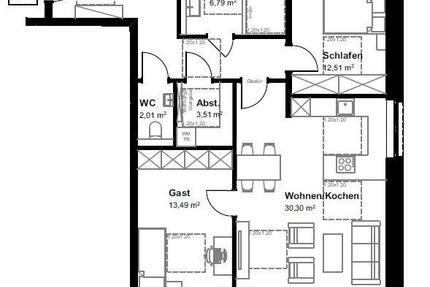 Wohnung Bad Bentheim - 3 Zimmer, 86 m&sup2;, 1.080&euro; | Angebot:26561464