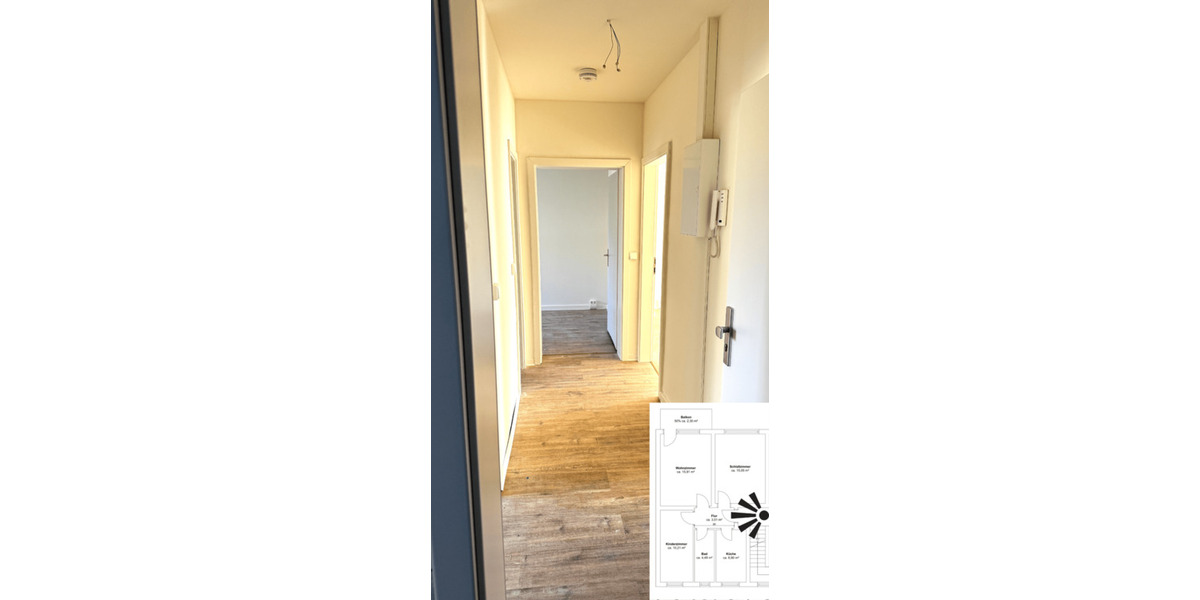 Etagenwohnung Annaburg - 3 Zimmer, 58 m&sup2;, 348&euro; | Angebot:19800294