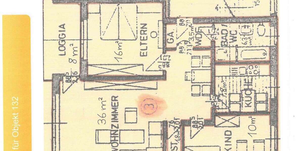 Etagenwohnung Bardowick - 3 Zimmer, 87 m&sup2;, 720&euro; | Angebot:26759886