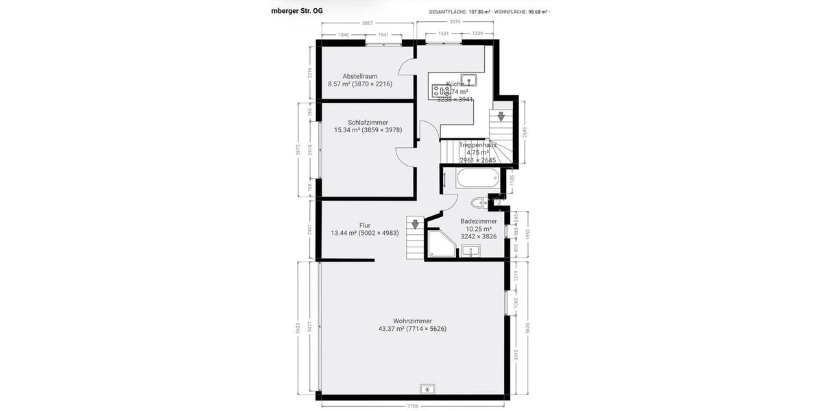 Dachgeschoßwohnung Schortens - 3 Zimmer, 98 m&sup2;, 860&euro; | Angebot:26610293
