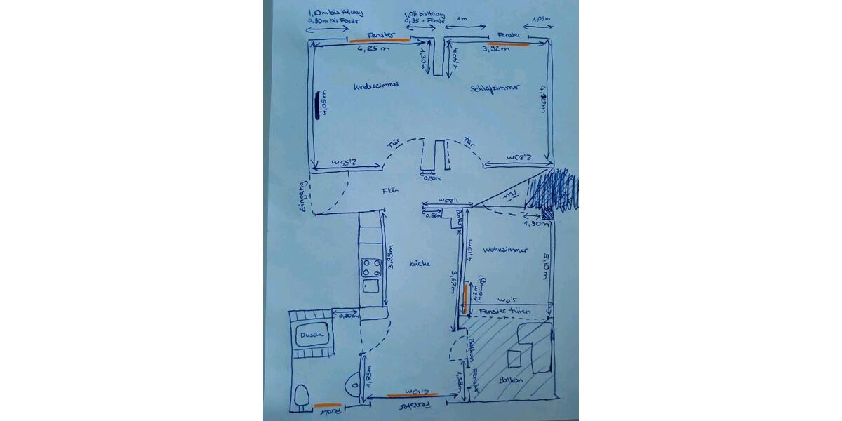 Etagenwohnung Hamm Berge - 3 Zimmer, 80 m&sup2;, 780&euro; | Angebot:26039406