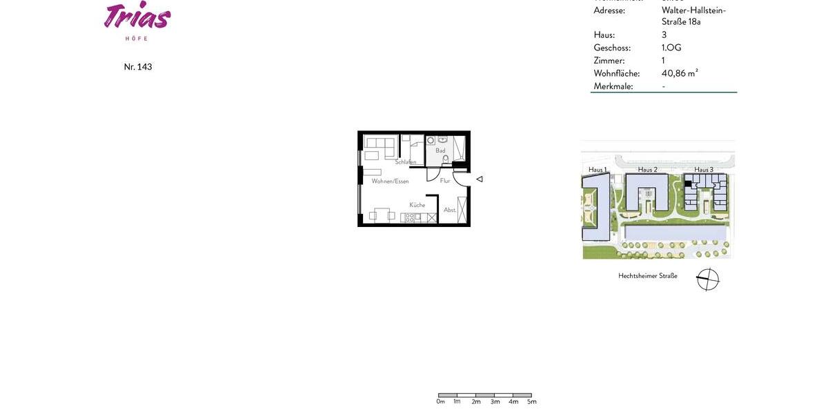Etagenwohnung Mainz Laubenheim - 1 Zimmer, 41 m&sup2;, 735&euro; | Angebot:25232717