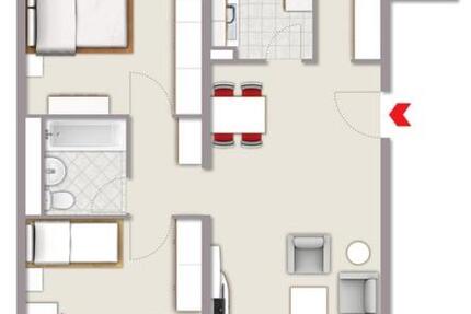 Frisch renovierte 3-Zimmer-Wohnung inkl. Tiefgaragenstellplatz 3 zimmer