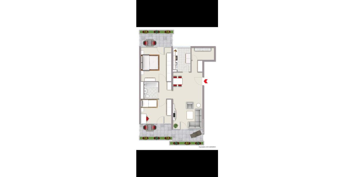 Frisch renovierte 3-Zimmer-Wohnung inkl. Tiefgaragenstellplatz 3 zimmer