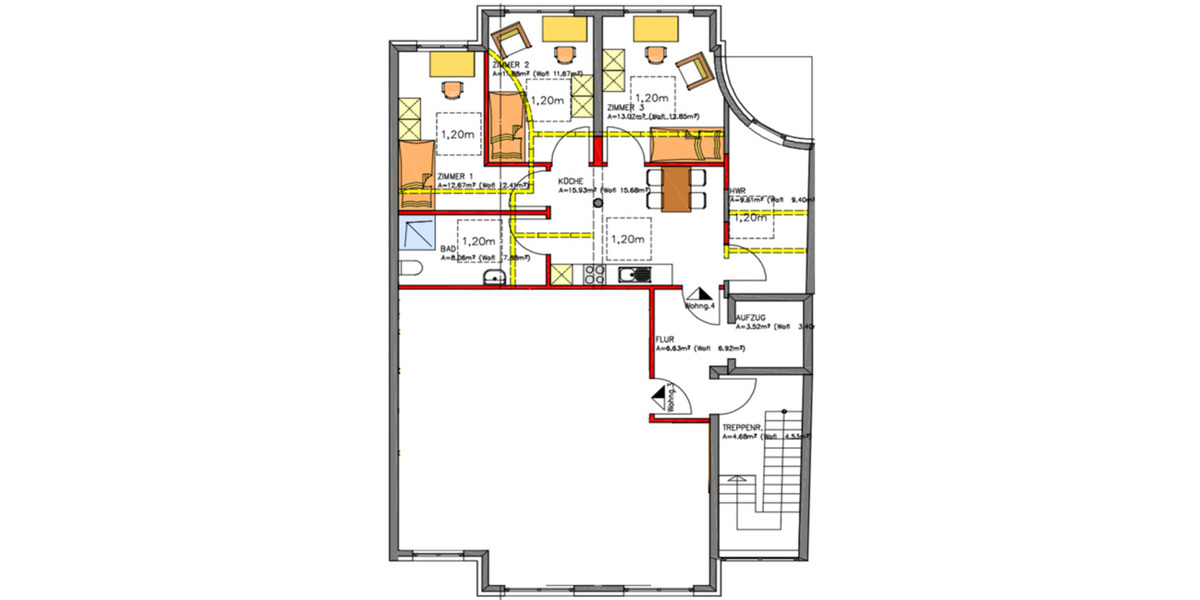 Etagenwohnung Lähden - 3 Zimmer, 70 m&sup2;, 1.050&euro; | Angebot:25823953