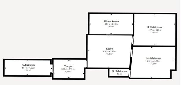 Etagenwohnung Dingelstädt - 3 Zimmer, 60 m&sup2;, 320&euro; | Angebot:25990361