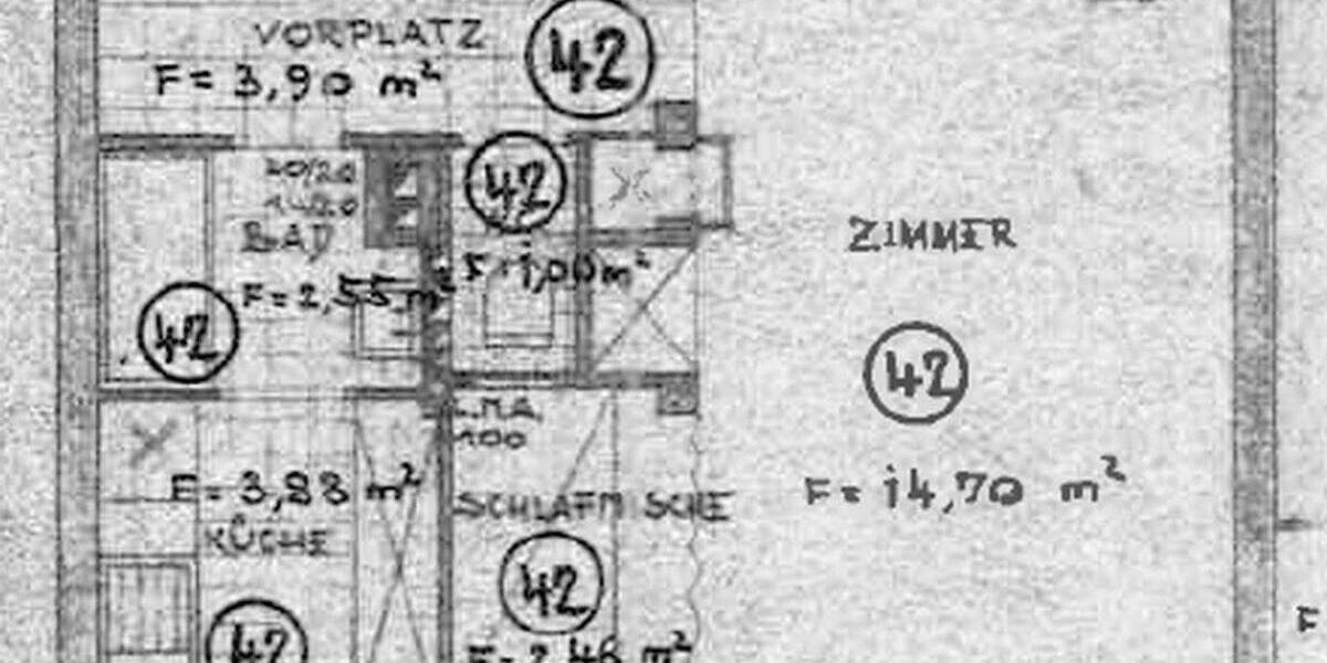 Etagenwohnung Stuttgart Mitte - 2 Zimmer, 37 m&sup2;, 1.250&euro; | Angebot:26819304