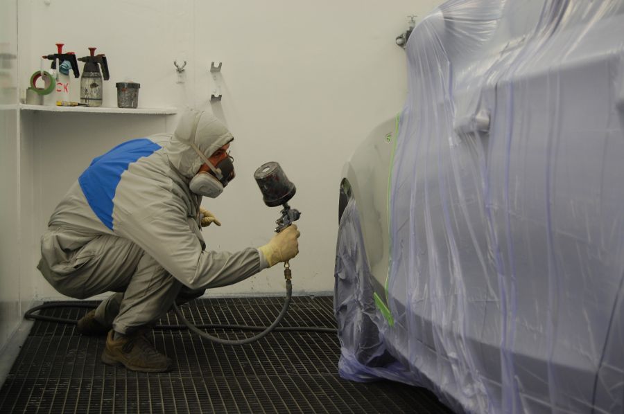 Autolackiererei KFZ-Werkstatt Lackieranlage (Gewerbehalle Werkhalle ) in TOP Lage von Dieburg zimmer