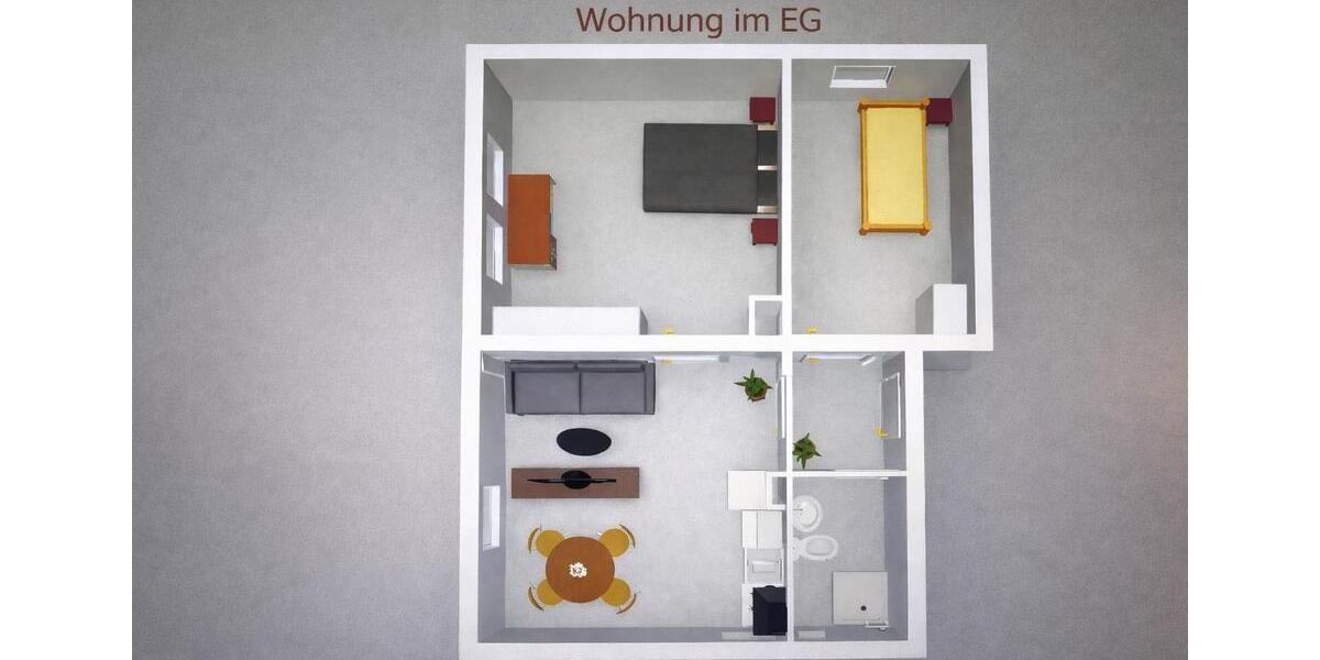 Etagenwohnung Eschwege - 2 Zimmer, 48 m&sup2;, 550&euro; | Angebot:26518088