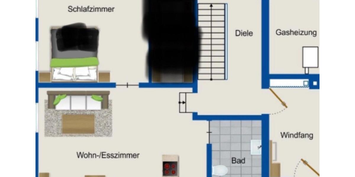 2-Zi-WohnungPraxis Büro , 60 m², Dillenburg ab 01.04.2026 2 zimmer