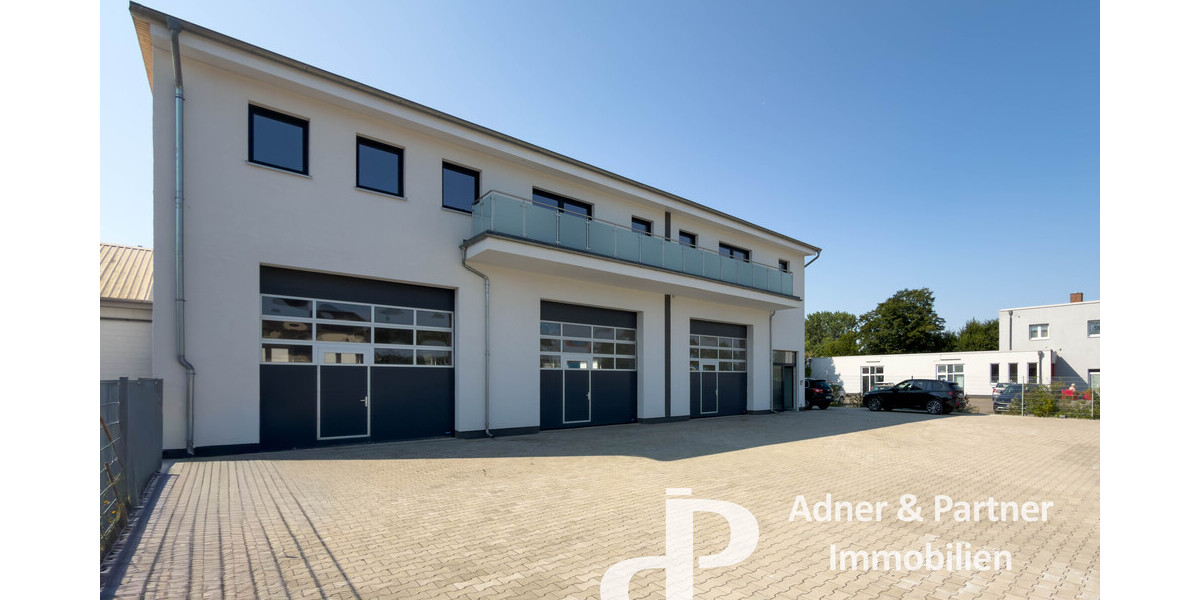 **NEUBAU 2022 IN WOLFENBÜTTEL: 475 M² FLEXIBLE GEWERBEFLÄCHE AUS HALLE & REPRÄSENTATIVEM BÜROBEREICH** - Gewerbeobjekt Wolfenbüttel Adersheim | Angebot:27200761