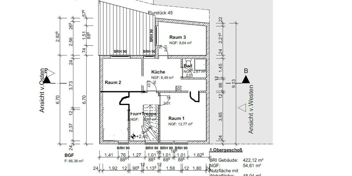 Etagenwohnung Nörten-Hardenberg Hardenberg - 3 Zimmer, 48 m&sup2;, 520&euro; | Angebot:26266222