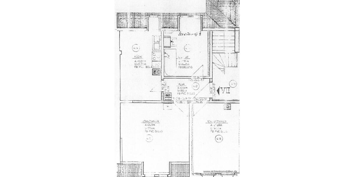 Dachgeschoßwohnung Freiberg - 2 Zimmer, 50 m&sup2;, 350&euro; | Angebot:26354998