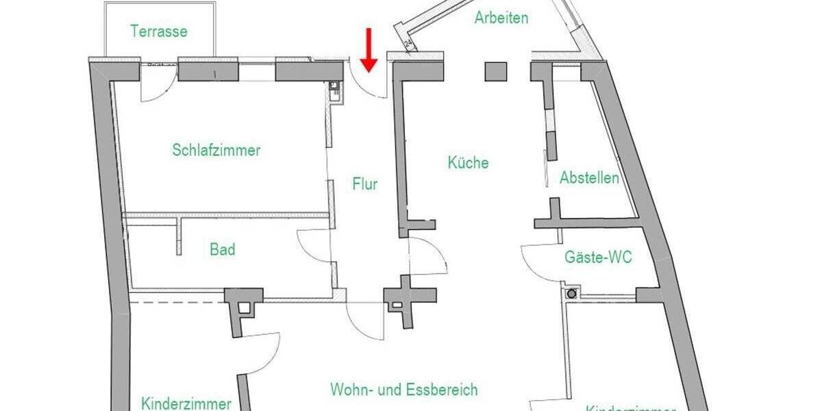 Terrassenwohnung Mittweida - 4 Zimmer, 166 m&sup2;, 998&euro; | Angebot:23161471