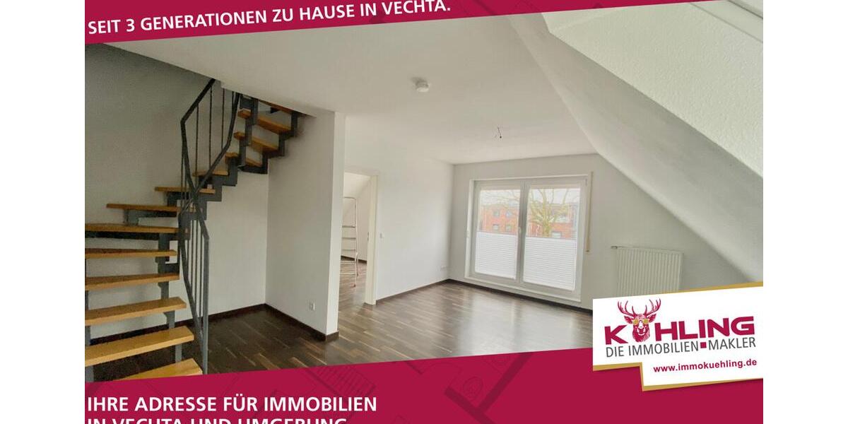 Dachgeschoßwohnung Vechta - 3 Zimmer, 73 m&sup2;, 780&euro; | Angebot:25145097