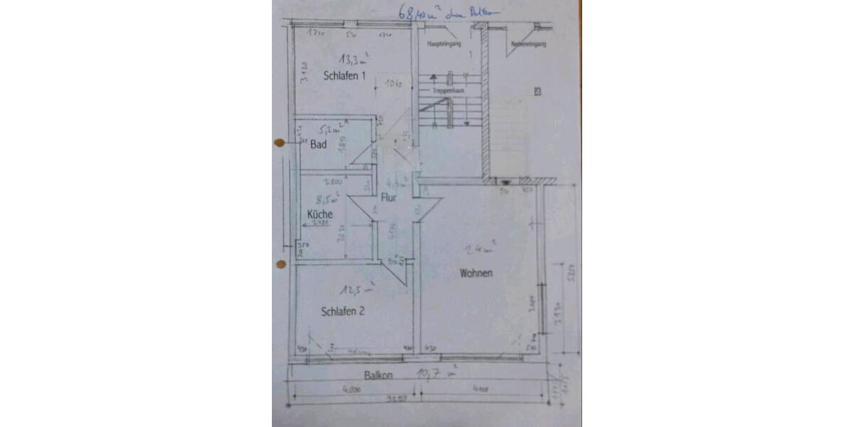 Hochparterre Belm - 3 Zimmer, 68 m&sup2;, 1.100&euro; | Angebot:26288982