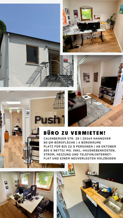 BÜRO | Calenberger Neustadt | 4 Räume | 80qm | neuer Holzboden!