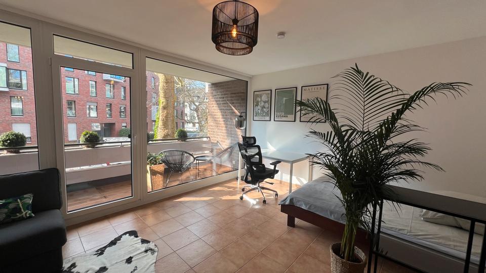 Wohnen auf Zeit Düsseldorf Lörick - 1 Zimmer, 42 m&sup2;, 1.150&euro; | Angebot:26566721