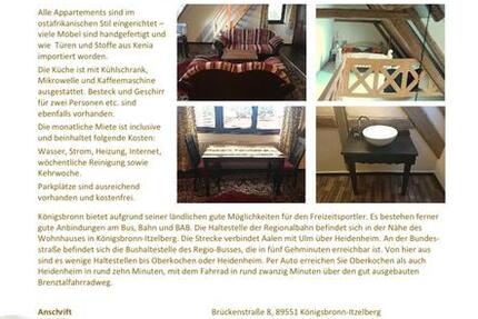 Wohnen auf Zeit Aalen - 1.5 Zimmer, 48 m&sup2;, 780&euro; | Angebot:25468396