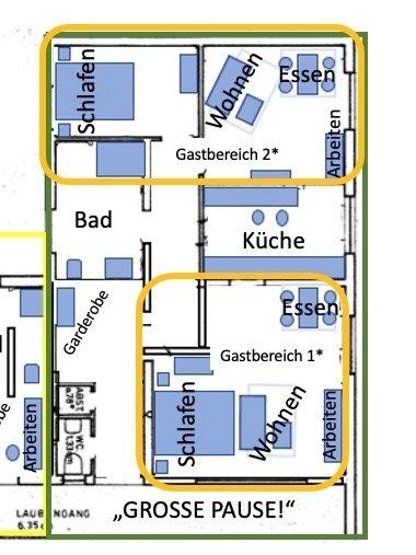 Wohnen auf Zeit Marburg - 4 Zimmer, 90 m&sup2;, 45&euro; | Angebot:26051091