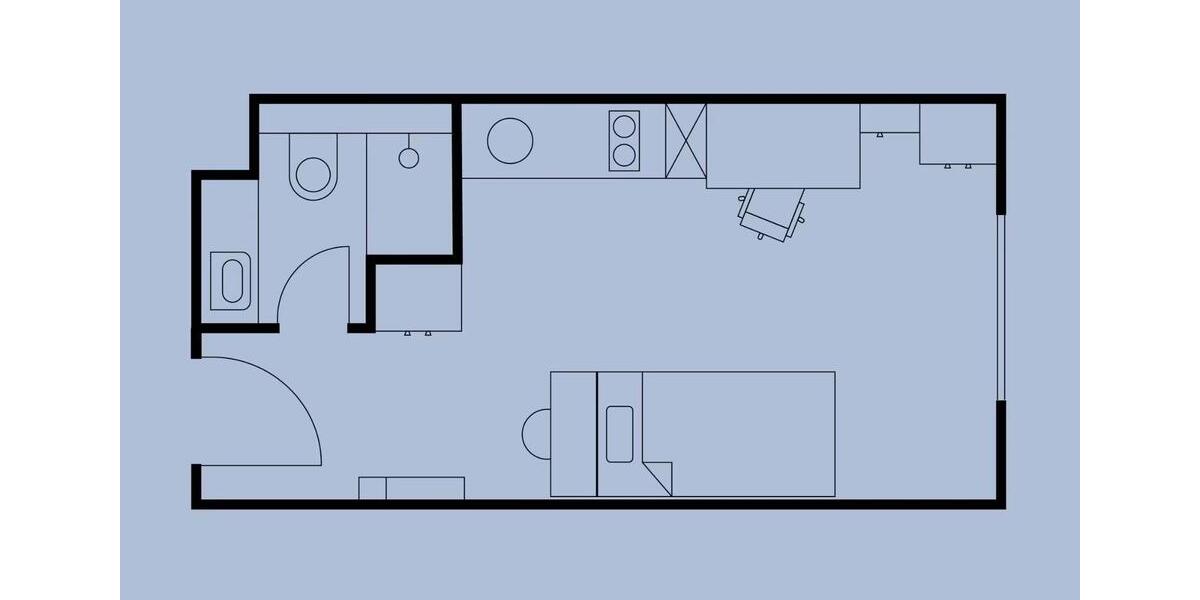 Etagenwohnung Berlin Mitte - 1 Zimmer, 19 m&sup2;, 1.019&euro; | Angebot:25047897