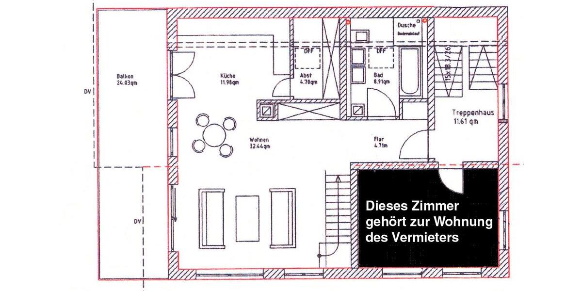 Maisonettenwohnung Konstanz Dettingen-Wallhausen - 4 Zimmer, 130 m&sup2;, 2.000&euro; | Angebot:26699180
