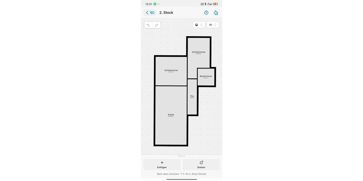 Dachgeschoßwohnung Neustadt an der Orla - 3 Zimmer, 69 m&sup2;, 470&euro; | Angebot:26530787