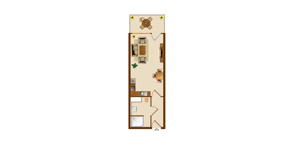 Etagenwohnung Malente - 1 Zimmer, 21 m&sup2;, 680&euro; | Angebot:26178926